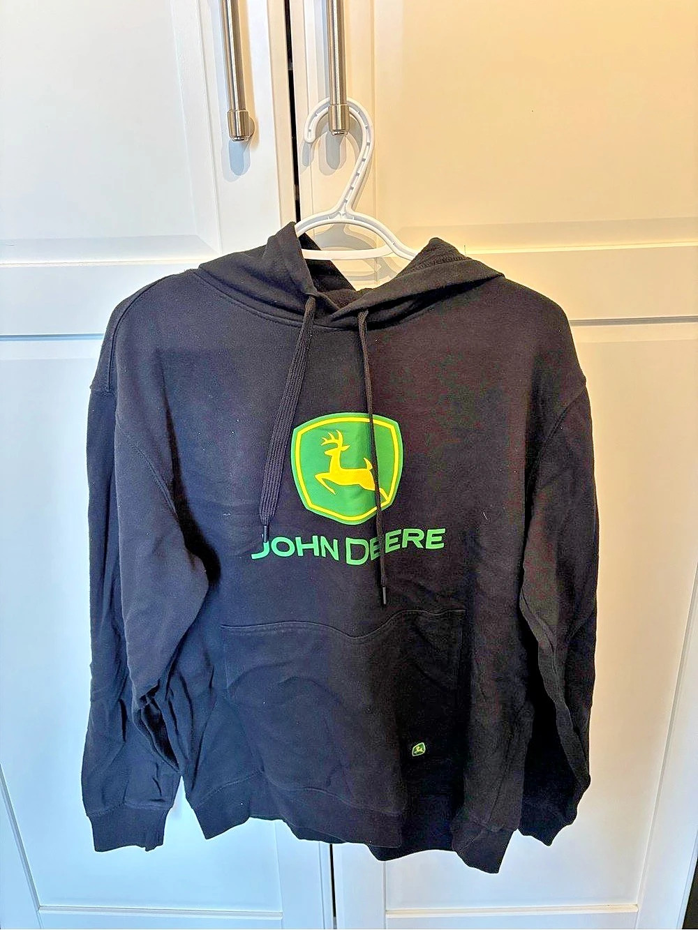 John Deere Logo Hoodie Size Medium Like New